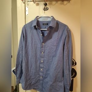 Men's Button Down Nautica Blue Shirt Size Medium   #105